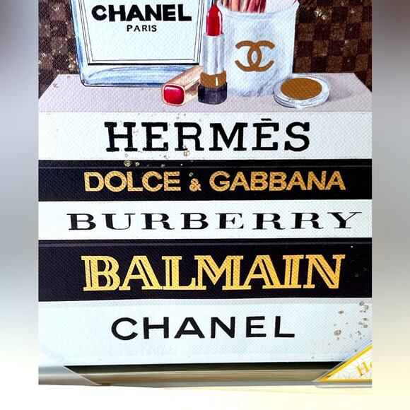 NWT Fashion and Glam “Desserts and Books” canvas wall art - Picture 2 of 7